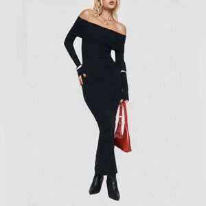 Princess Polly Phylis Off the Shoulder Maxi Dress size 2